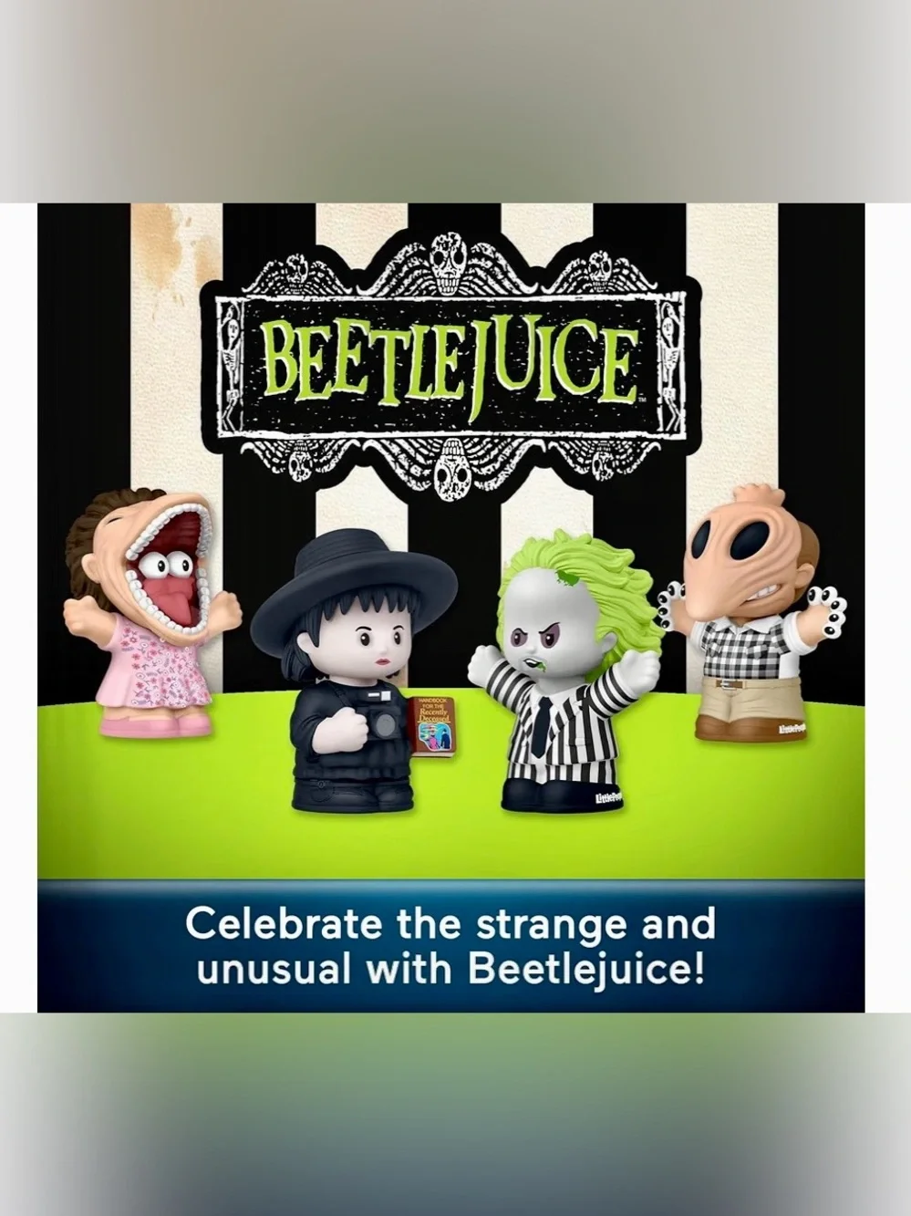 Fisher-Price Little People Beetlejuice Figurine Set-Sealed